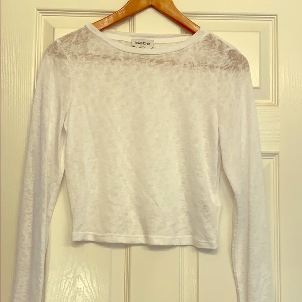White crop shirt